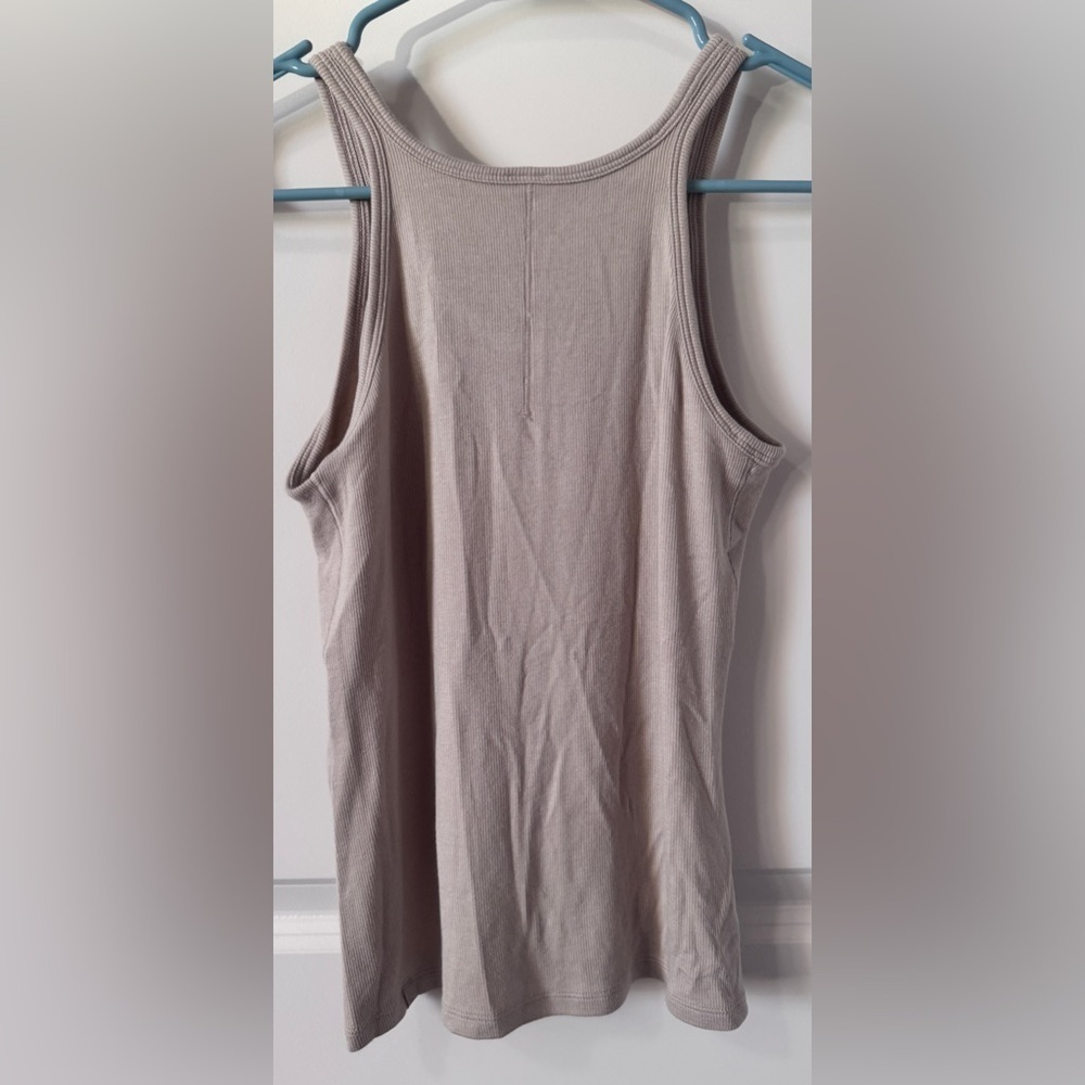 lululemon athletica Taupe Tank Top Size 4 - Picture 3 of 4